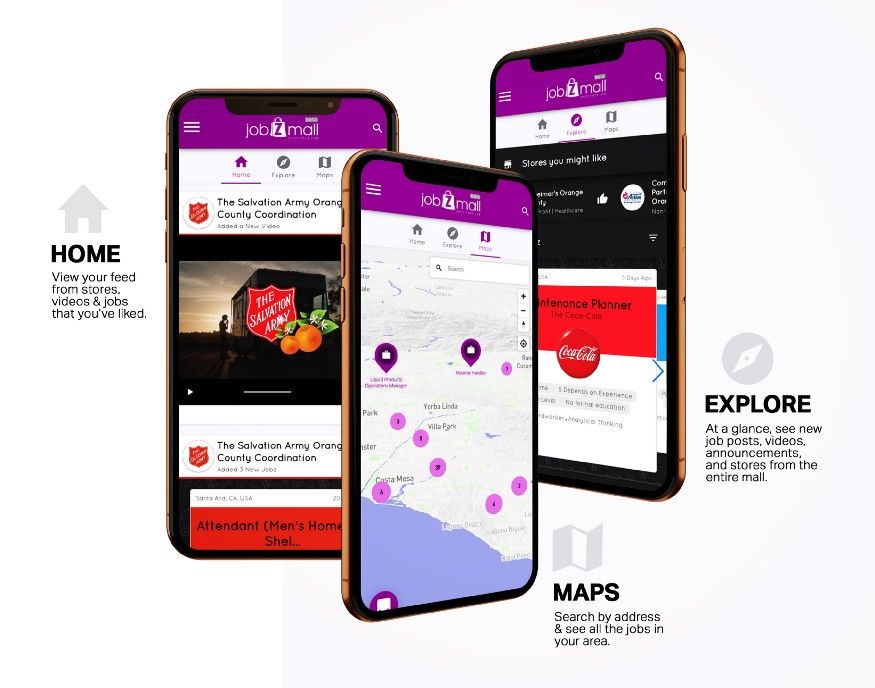 Introducing JobzMall Home & Maps